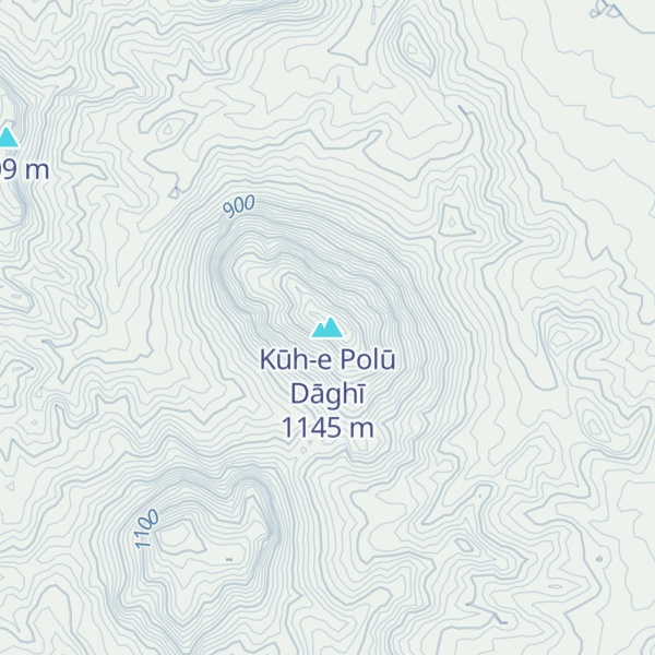 Map of Kūh-e Polū Dāghī
