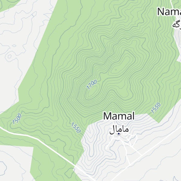 Map of Kūh-e Haftvāneh