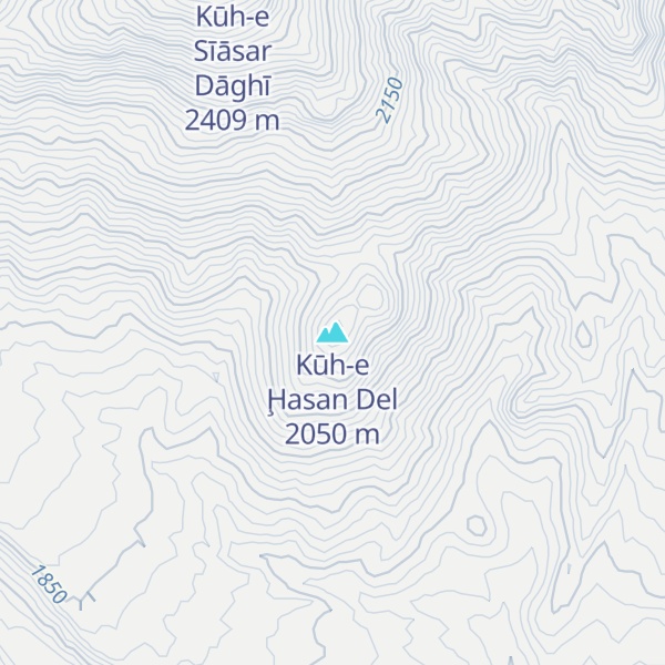 Map of Kūh-e Ḩasan Del