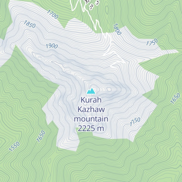 Map of Kurah Kazhaw mountain