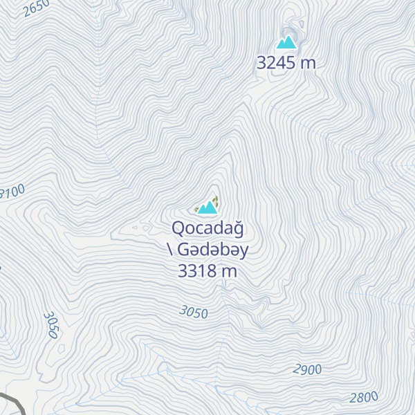 Map of Qocadağ \ Gədəbəy