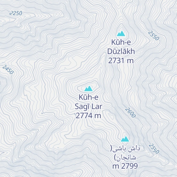 Map of Kūh-e Sagī Lar