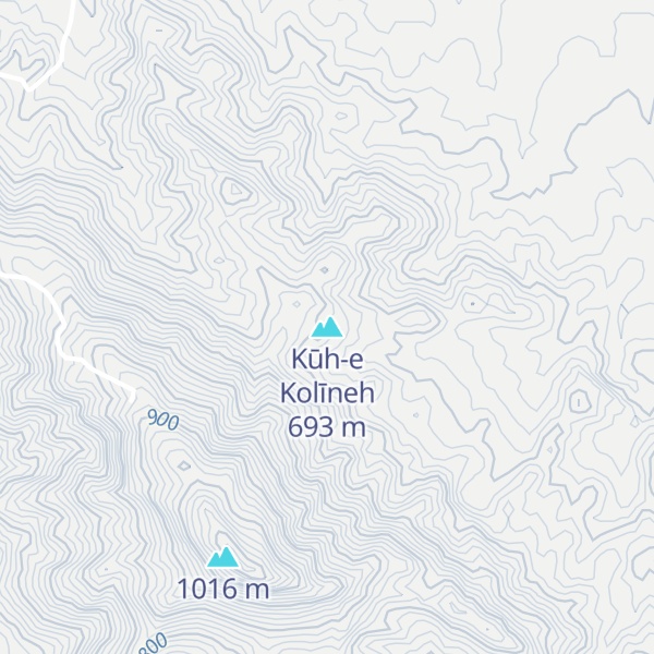 Map of Kūh-e Kolīneh