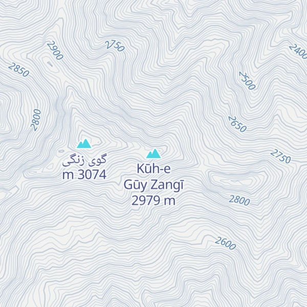 Map of Kūh-e Gūy Zangī
