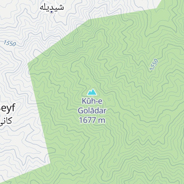 Map of Kūh-e Golādar