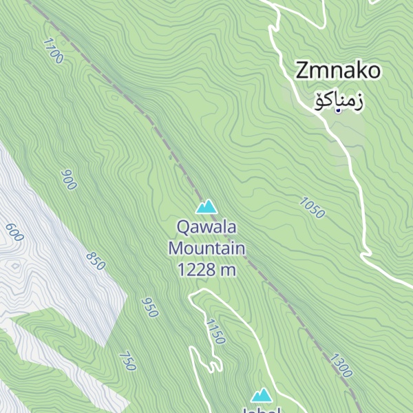 Map of Qawala Mountain