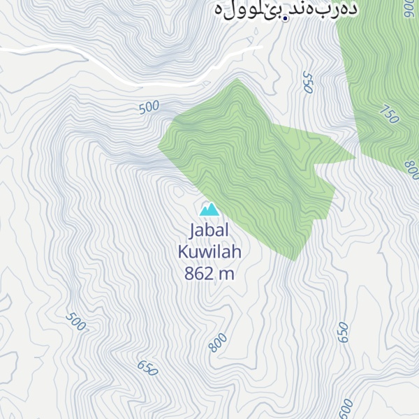 Map of Jabal Kuwilah