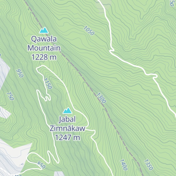 Map of Zmnako Mountain