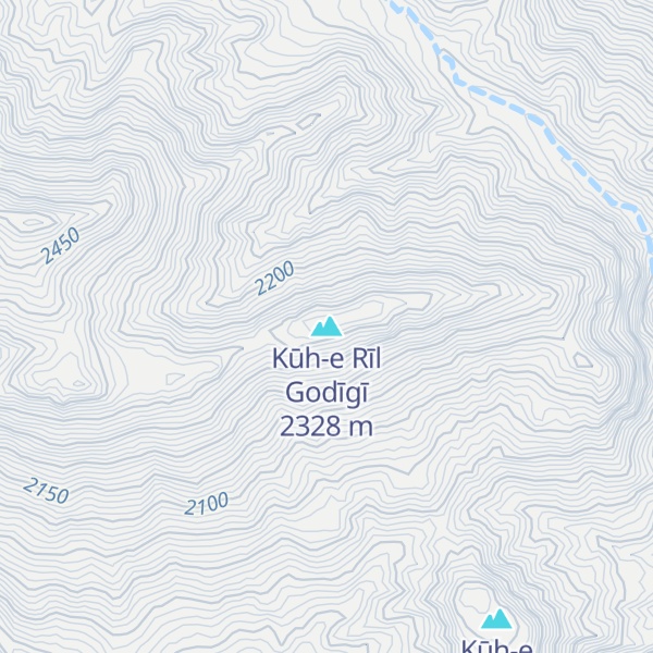 Map of Kūh-e Rīl Godīgī