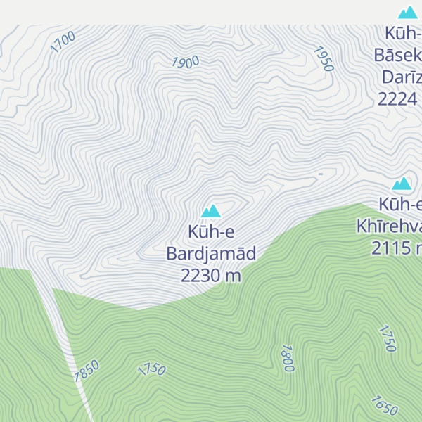 Map of Kūh-e Bardjamād