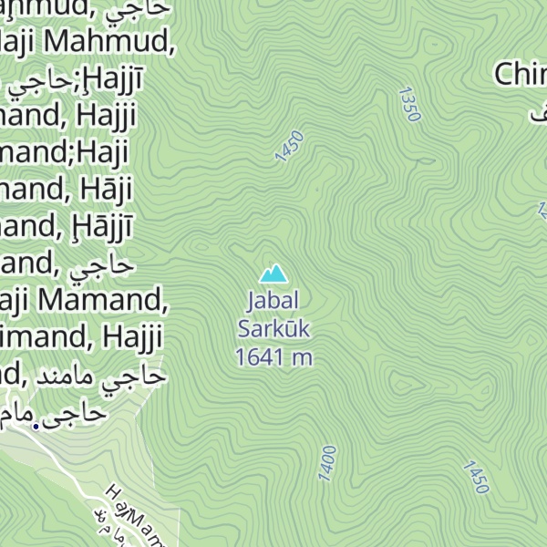 Map of Jabal Sarkūk