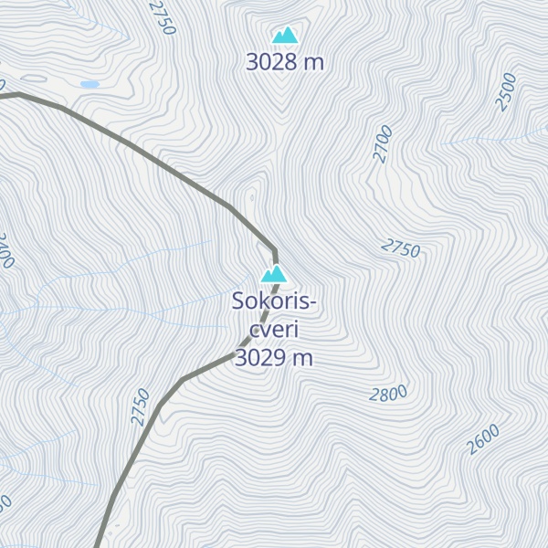 Map of Sokoris-cveri