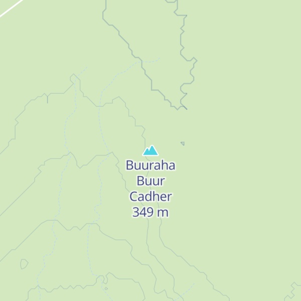 Map of Buuraha Buur Cadher