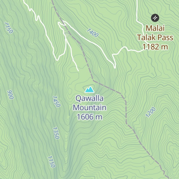 Map of Qawalla Mountain