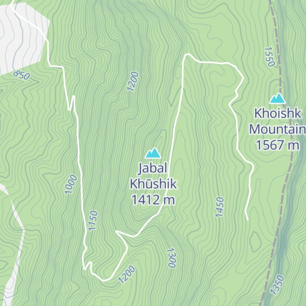Map of Jabal Khūshik