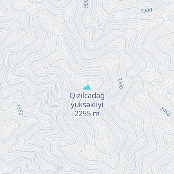 Map of Qızılcadağ yüksəkliyi