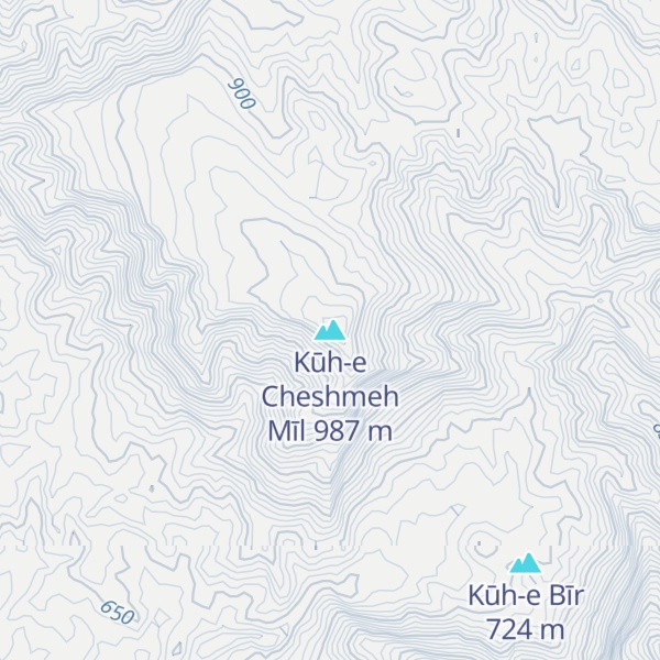 Map of Kūh-e Cheshmeh Mīl