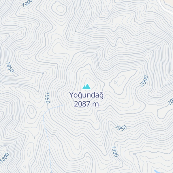 Map of Yoğundağ