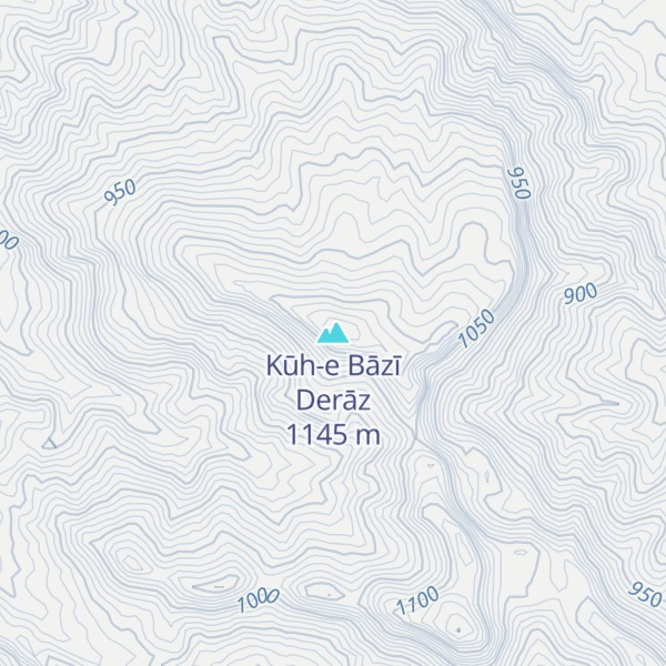 Map of Kūh-e Bāzī Derāz