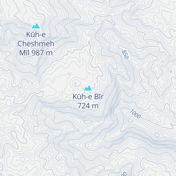 Map of Kūh-e Bīr