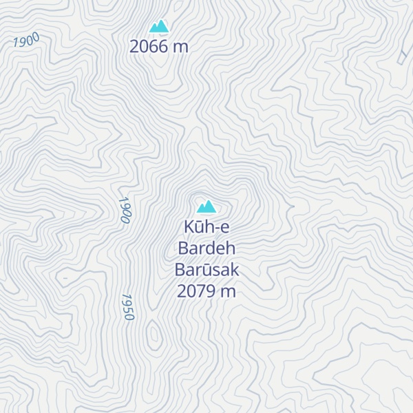 Map of Kūh-e Bardeh Barūsak