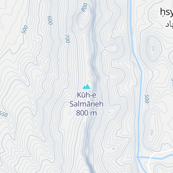Map of Kūh-e Salmāneh