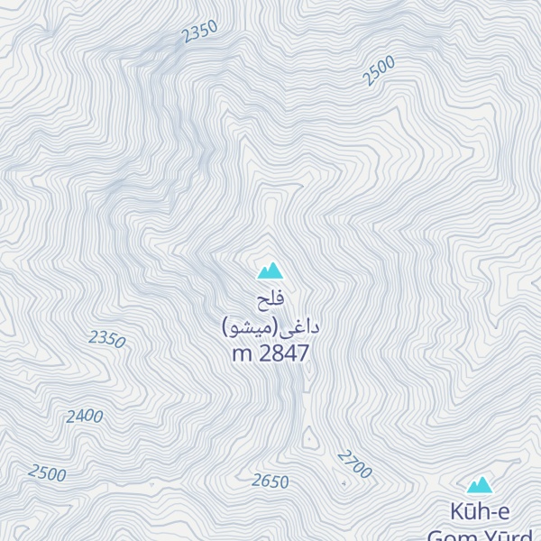 Map of فلح داغی(میشو)
