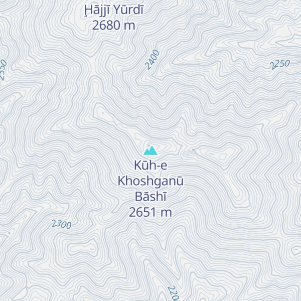Map of Kūh-e Khoshganū Bāshī