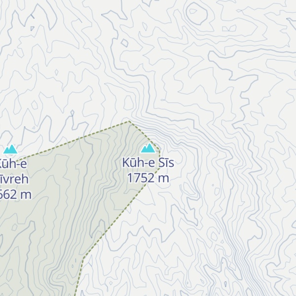 Map of Kūh-e Sīs