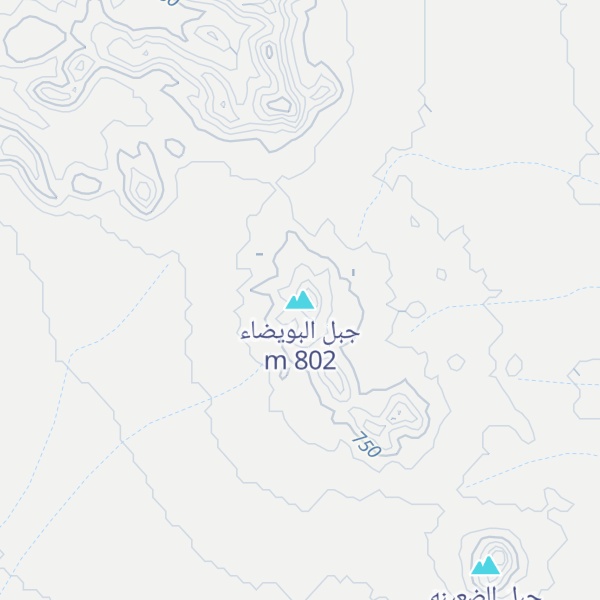 Map of جبل البويضاء