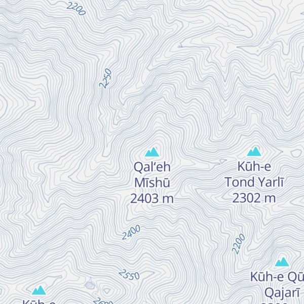 Map of Qal‘eh Mīshū