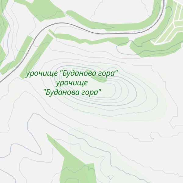 Map of Budanova Gora