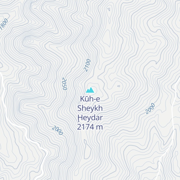 Map of Kūh-e Sheykh Ḩeydar