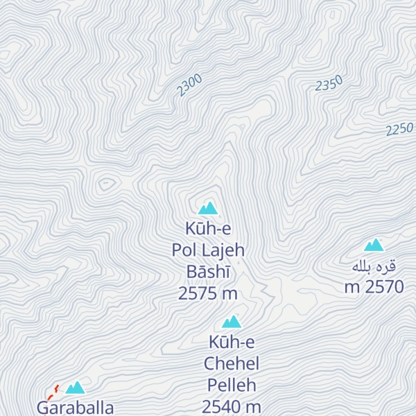 Map of Kūh-e Pol Lajeh Bāshī