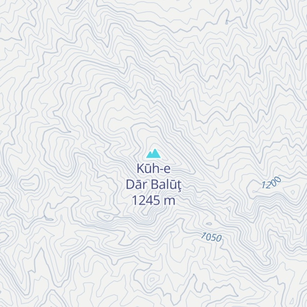 Map of Kūh-e Dār Balūţ