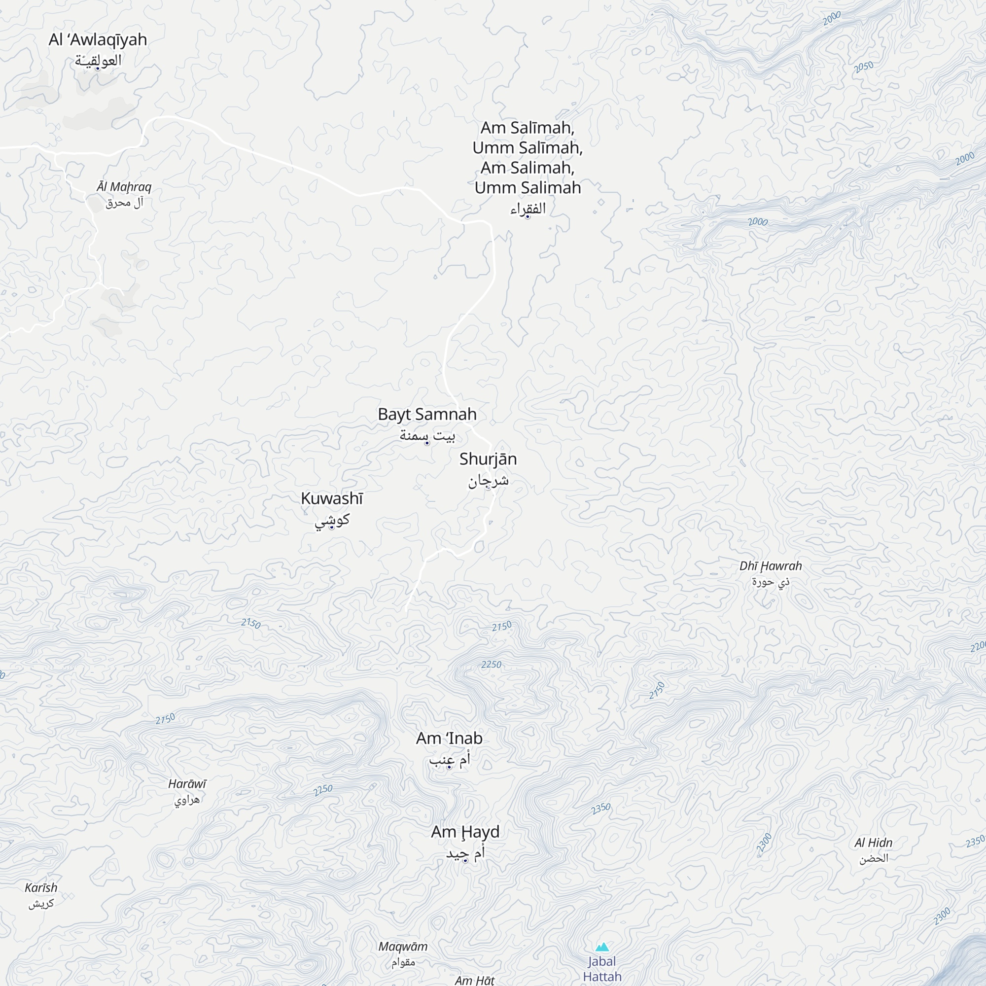 مشايخ العوذلة map