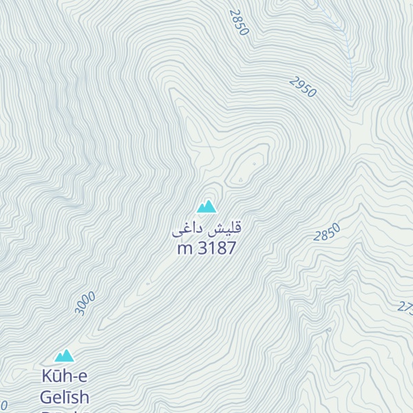 Map of قلیش داغی