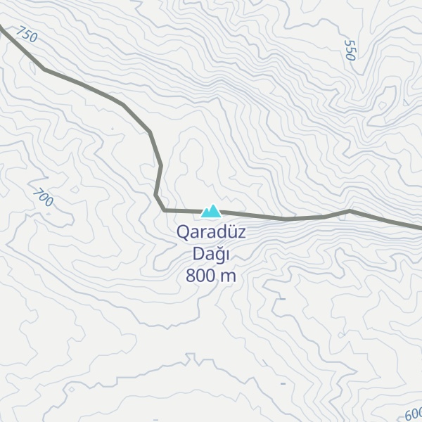 Map of Qaradüz Dağı