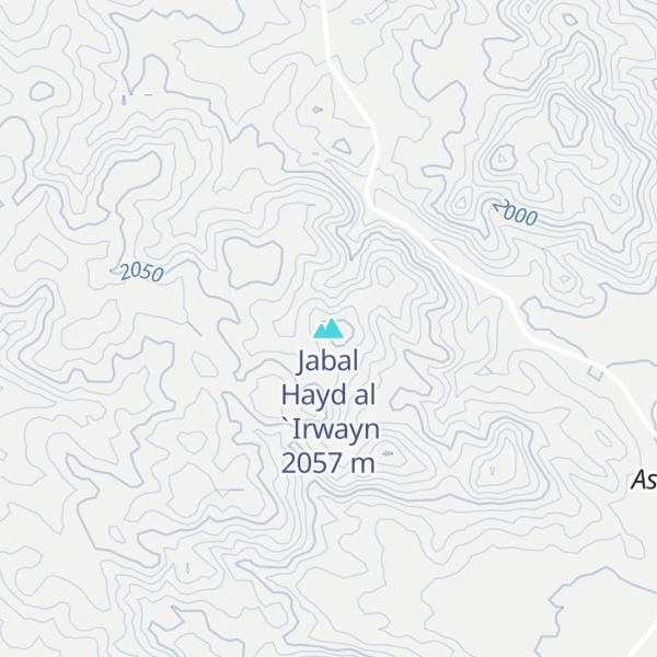 Map of Jabal Hayd al `Irwayn