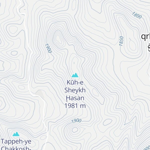 Map of Kūh-e Sheykh Ḩasan