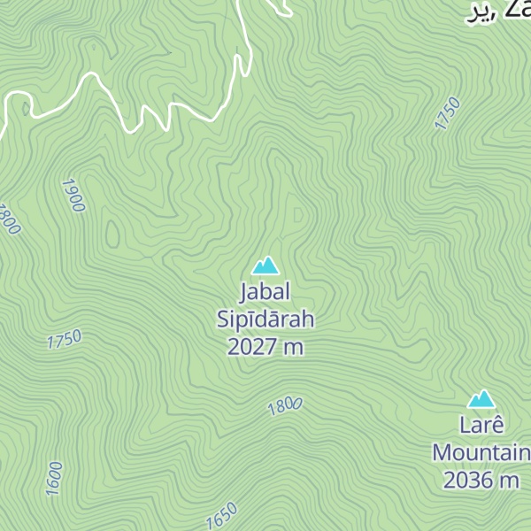 Map of Jabal Sipīdārah