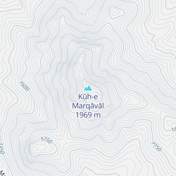 Map of Kūh-e Marqāvāl