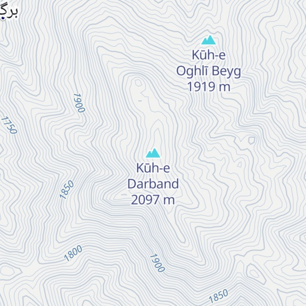 Map of Kūh-e Darband