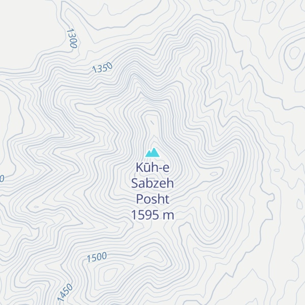 Map of Kūh-e Sabzeh Posht