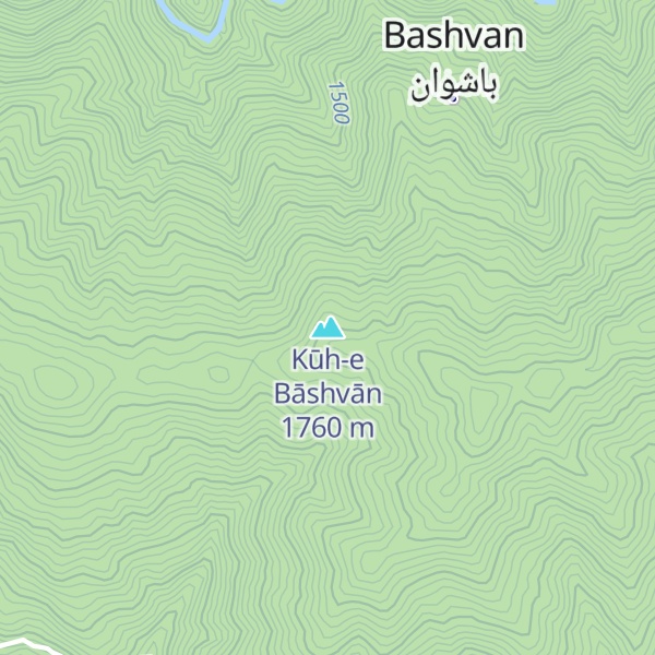 Map of Kūh-e Bāshvān