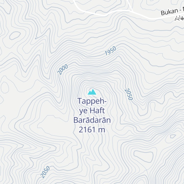 Map of Tappeh-ye Haft Barādarān