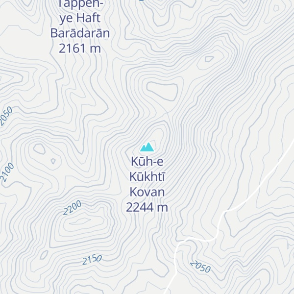 Map of Kūh-e Kūkhtī Kovan