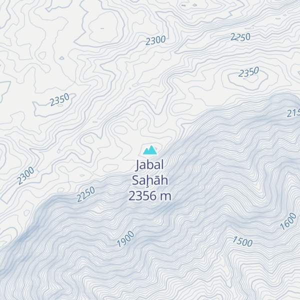 Map of Jabal Saḩāh
