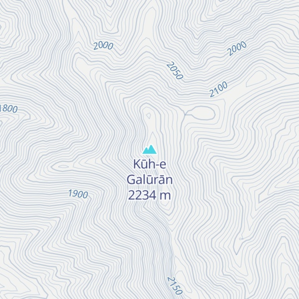 Map of Kūh-e Galūrān