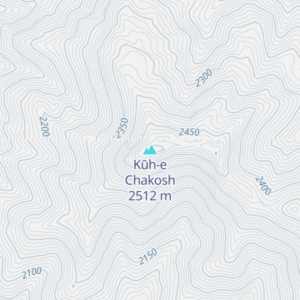 Map of Kūh-e Chakosh